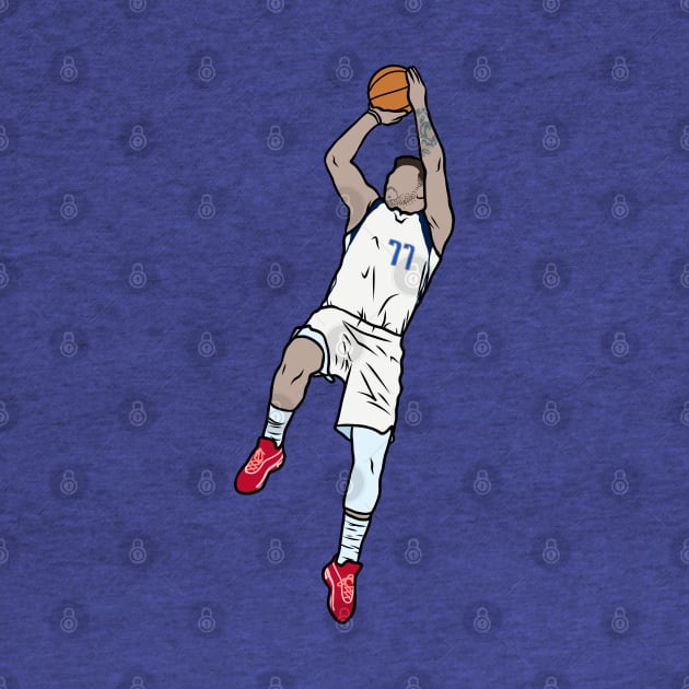 Luka Doncic Fadeaway 2 by rattraptees